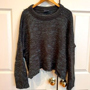 Wooden Ships Mohair Blend Heathered Olive Crew-neck Sweater Size S/M